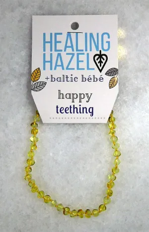 100% Certified Baltic Amber Baby Necklace Polished Honey