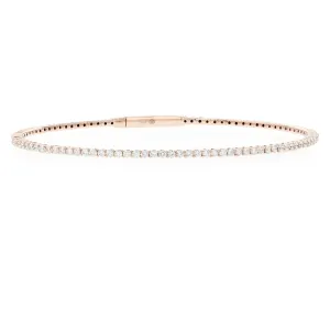 14K Diamond Bangle Bracelet