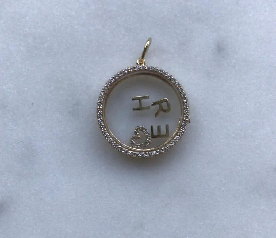 14k Floating Charm Locket