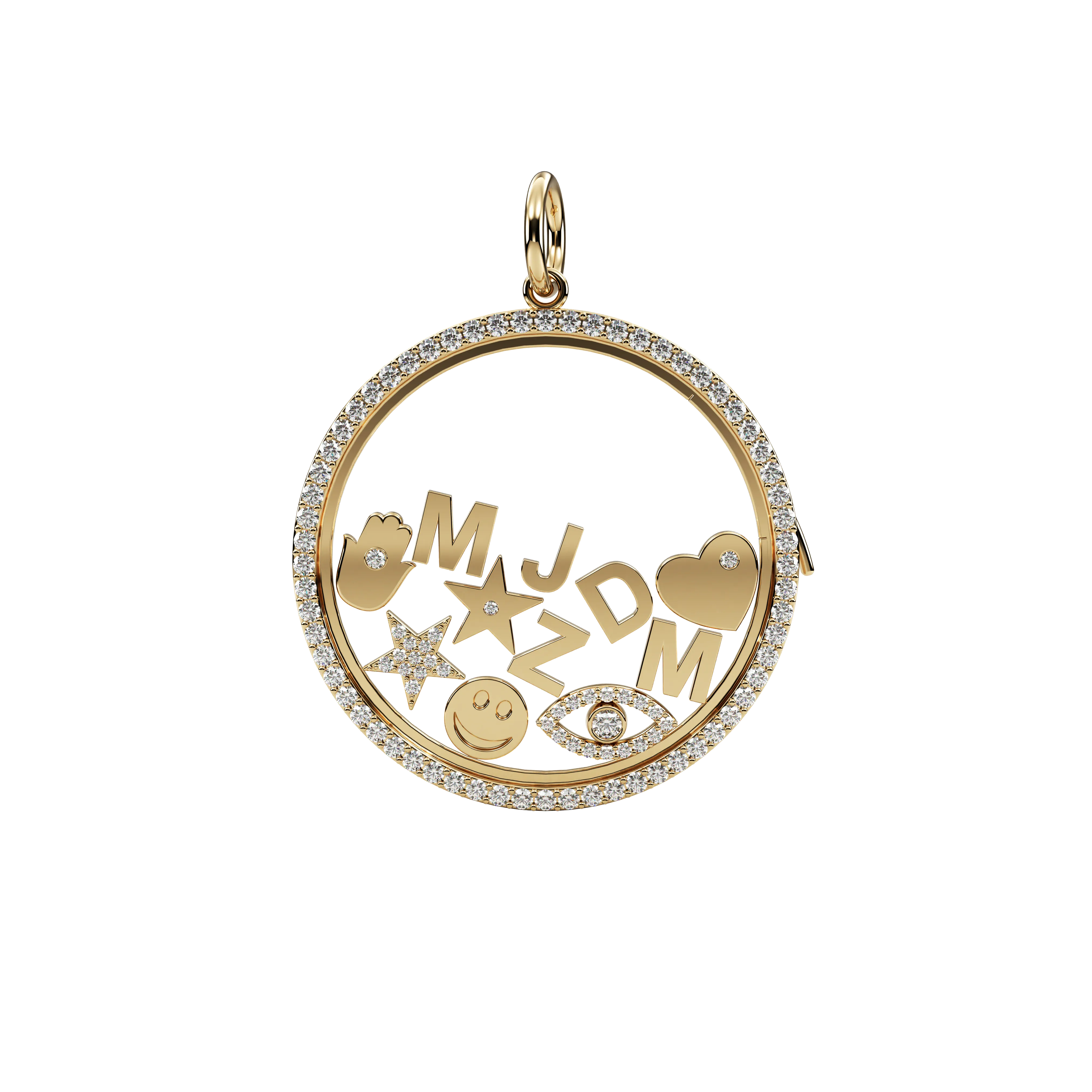 14k Floating Charm Locket