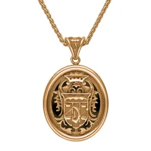 18ct Rose Gold Whitby Jet Commemorative Dracula Necklace