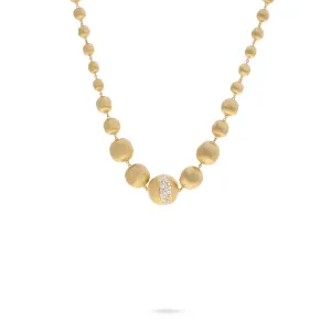 18K Yellow Gold Graduated Diamond Collar