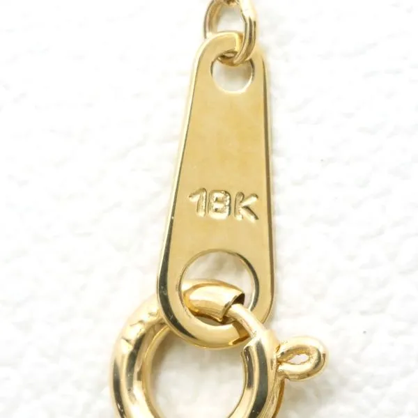 18K Yellow Gold Necklace with Gemstone