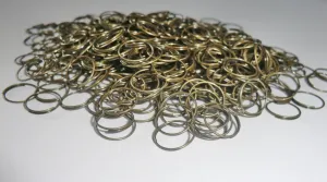 250 Antique Brass Bronze Chandelier 14 mm Rings for Droplets Crystals Drops a