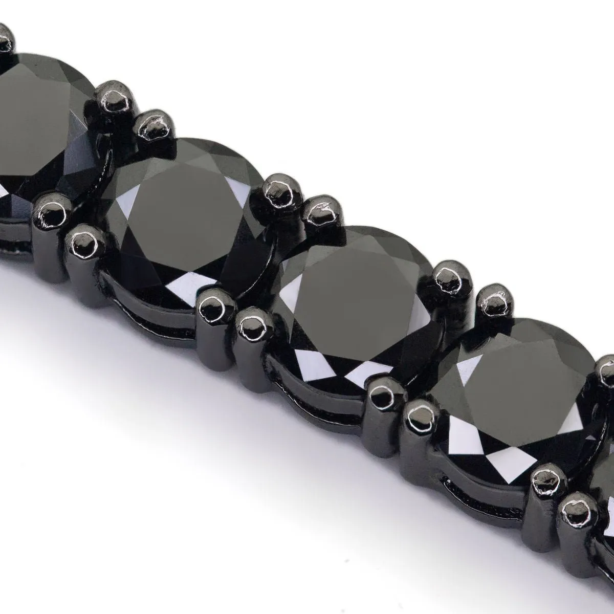 4mm Black Moissanite Tennis Chain