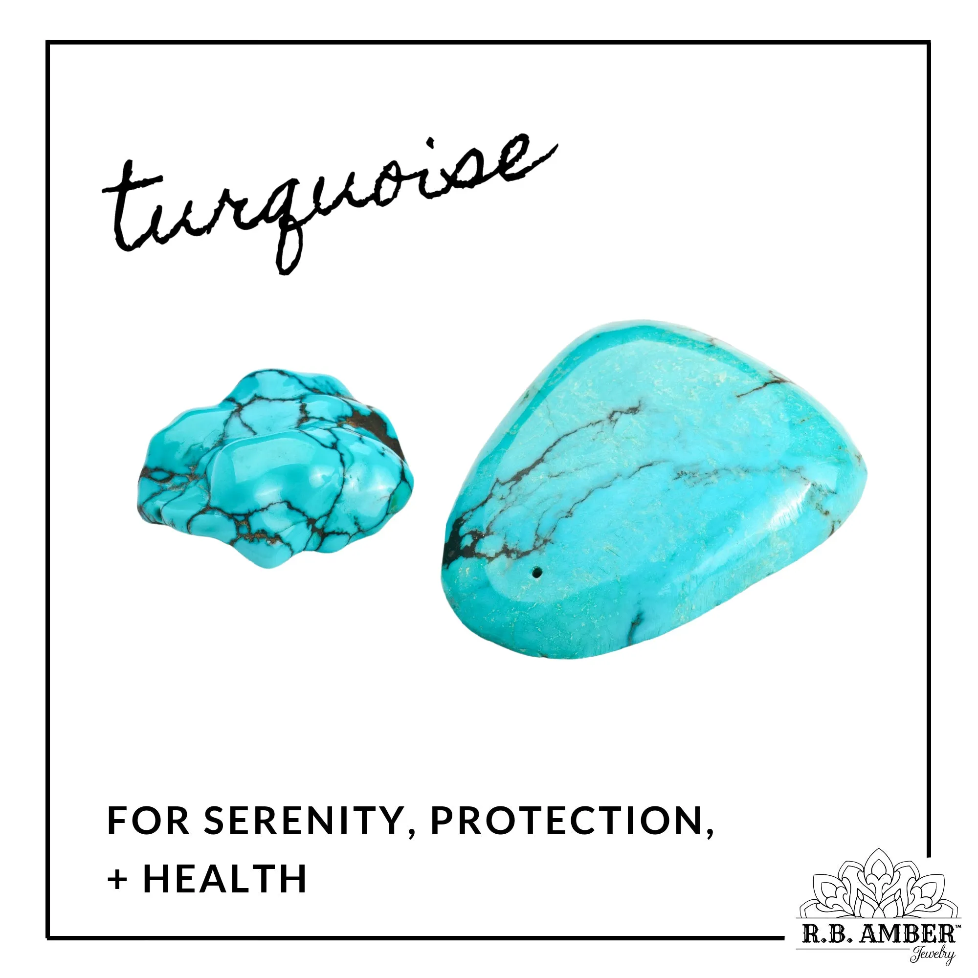 Adults | Turquoise   Raw Cognac Aromatherapy Pendant Necklace