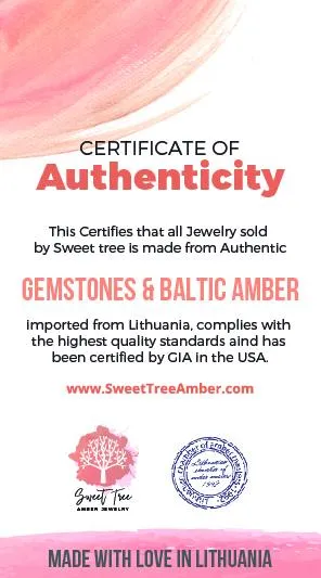 Amber, Amethyst, and Agate Necklace for Kids - Boost Immune System and Focus