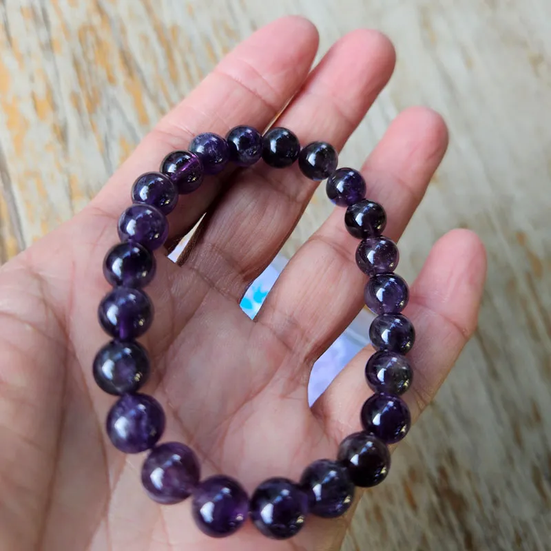 Amethyst Crystal Stretch Bracelet
