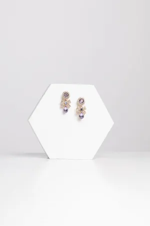 Amethyst Gemstone Drop Earrings