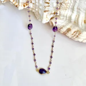 Amethyst Necklace - Tina