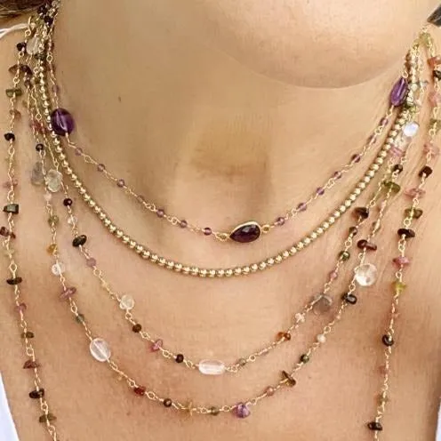 Amethyst Necklace - Tina