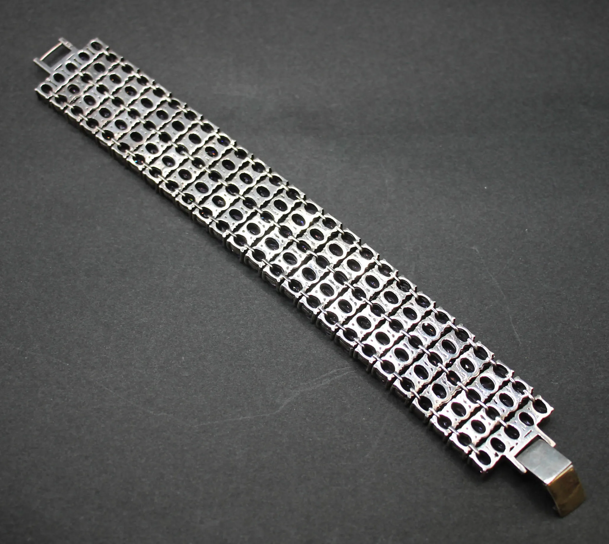 Amethyst silver bracelet