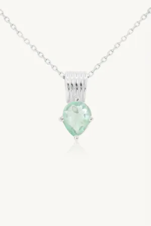 Amie Fluorite Silver Necklace
