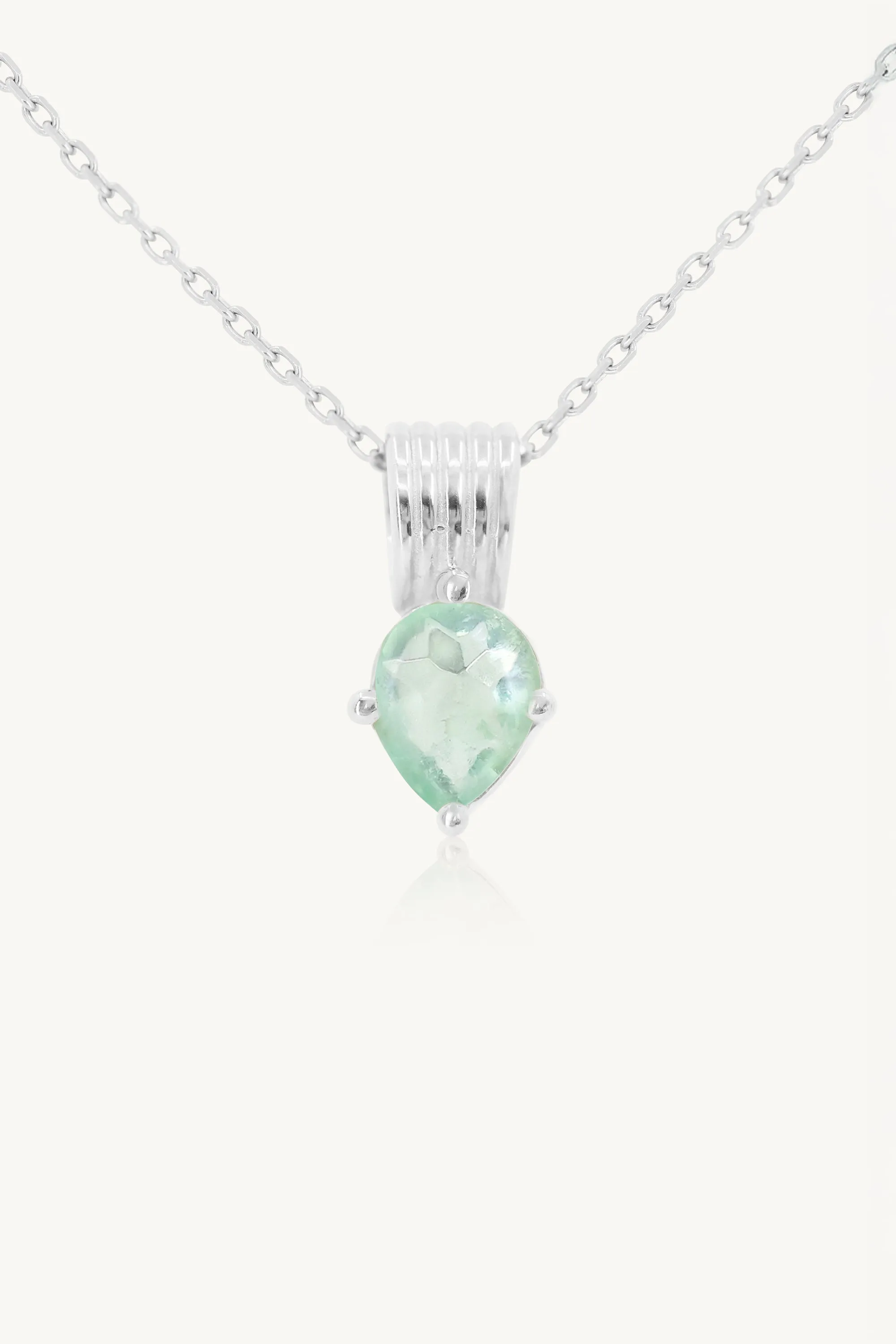 Amie Fluorite Silver Necklace