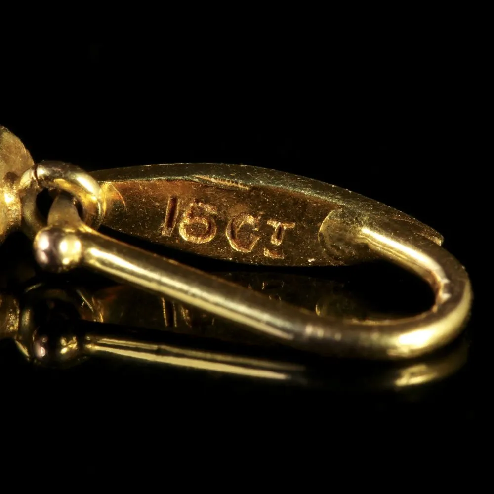 Antique Suffragette Edwardian Pendant 15ct Gold Circa 1910