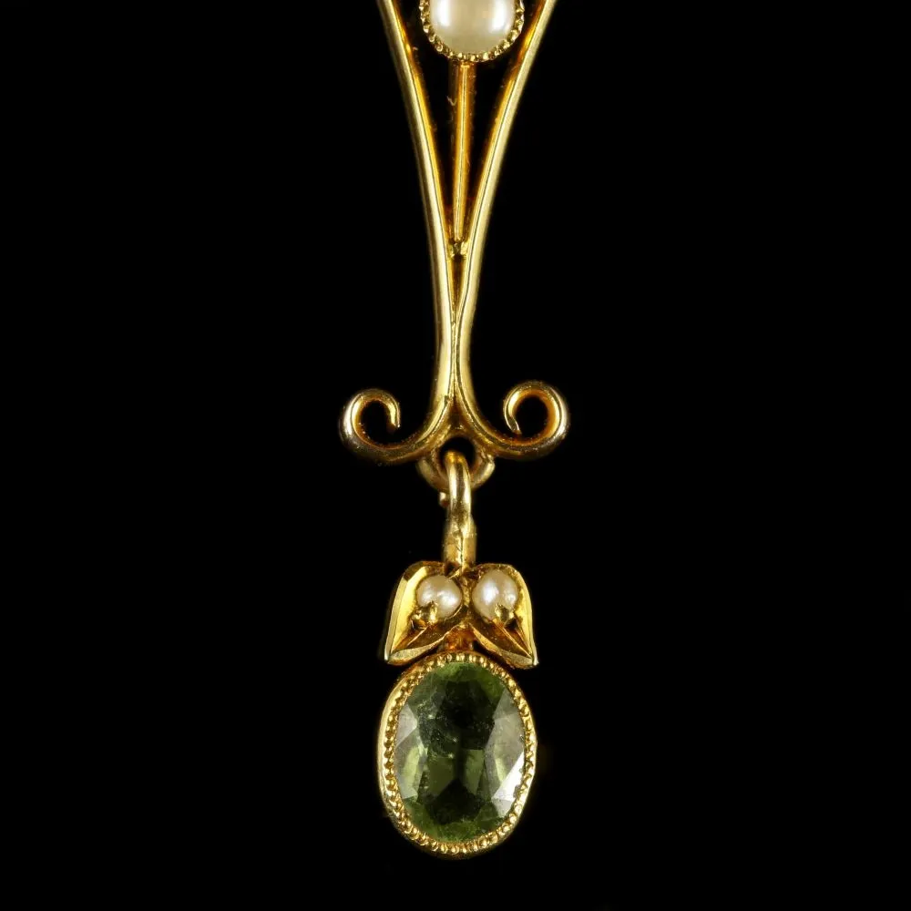 Antique Suffragette Edwardian Pendant 15ct Gold Circa 1910