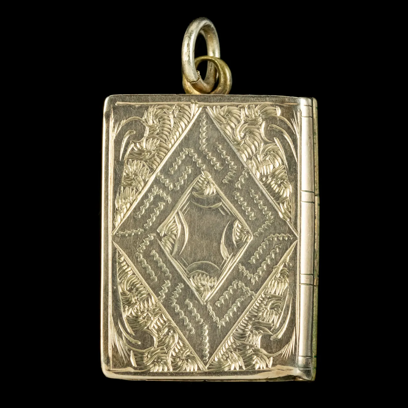 Antique Victorian Book Locket 15ct Gold Circa 1890