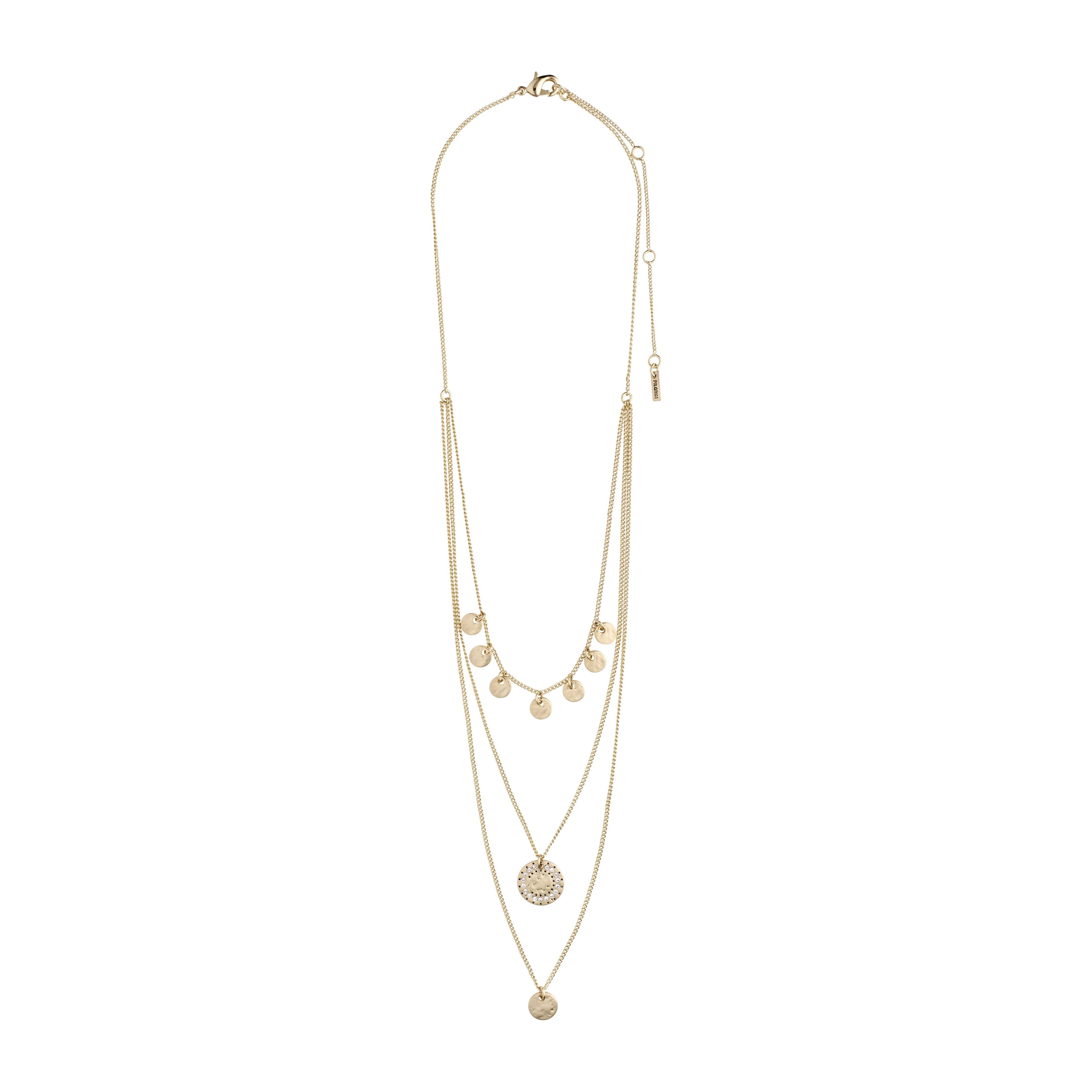 ARDEN 3-in-1  crystal necklace gold-plated