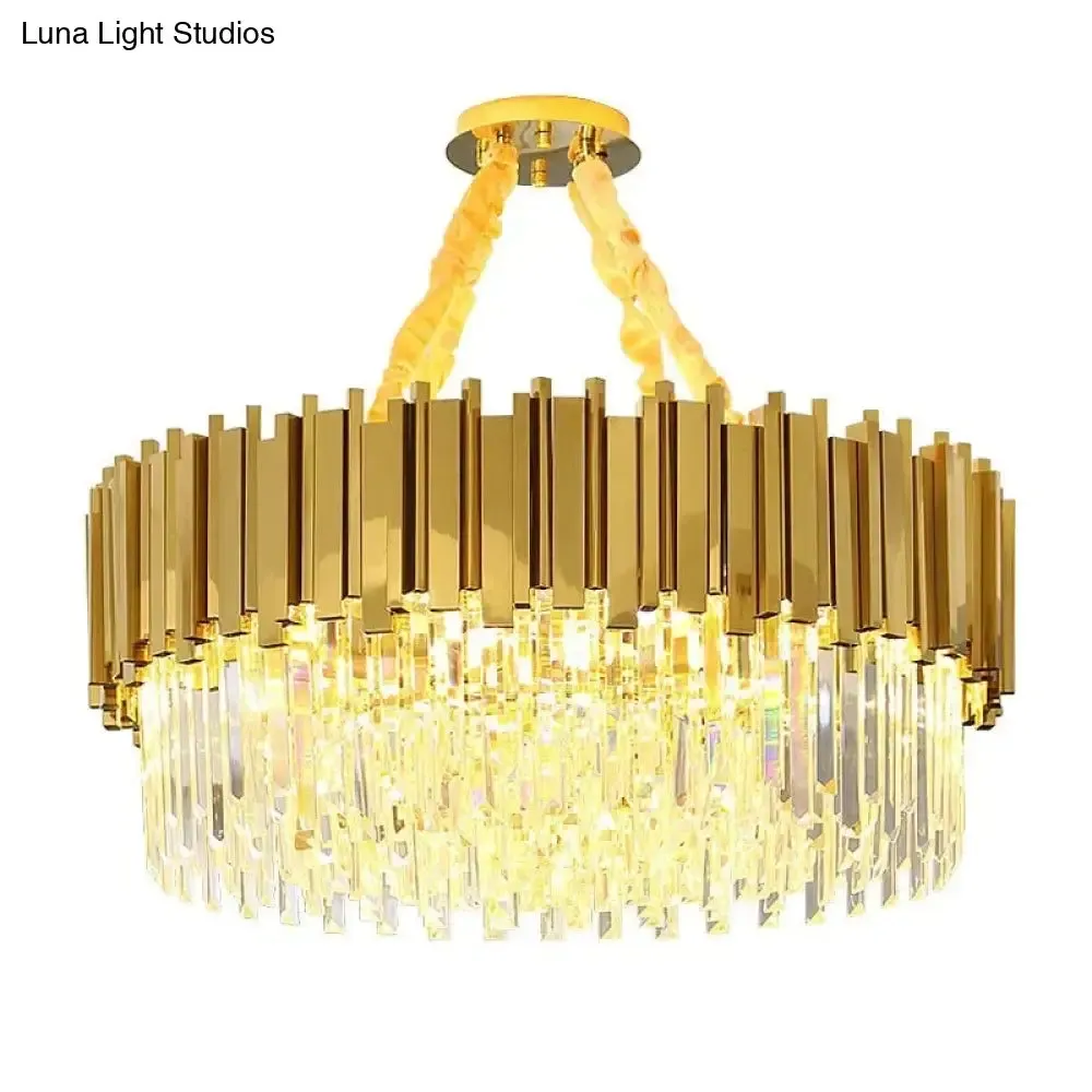 Astrid - Gold chandelier with K9  crystals