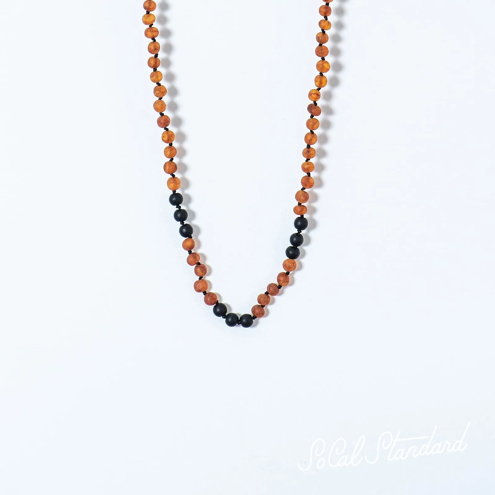 Baltic Amber and Shungite Necklace: Natural Radiation Blocker for Adults