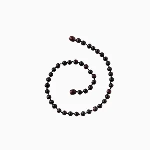 baltic amber necklace, cherry 12.5" 11m 