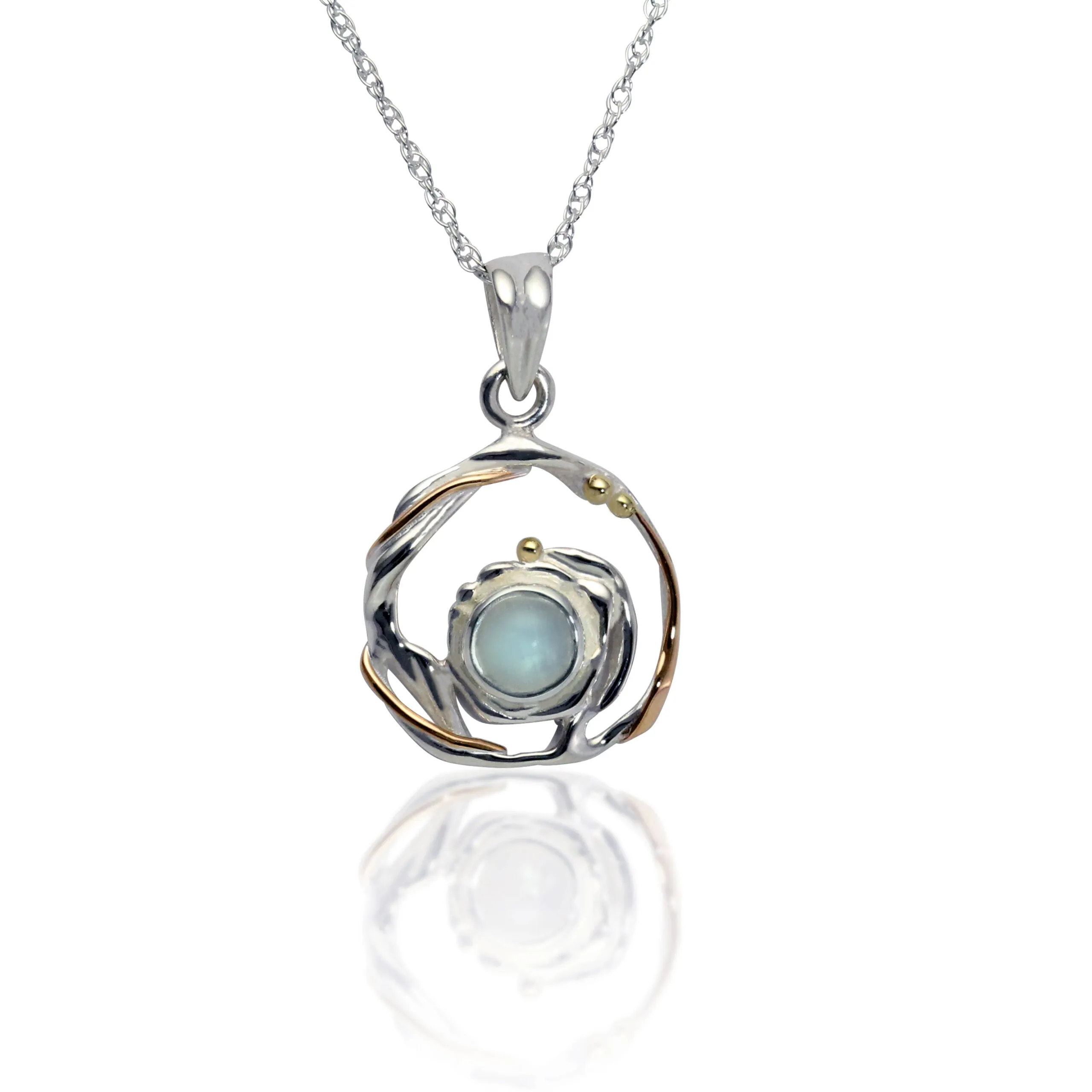 Banyan Round Moonstone Necklace