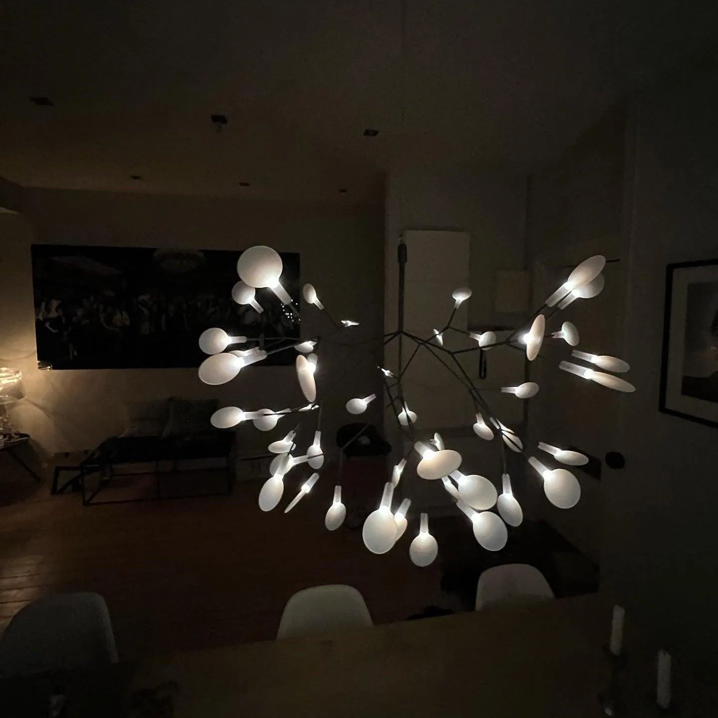 Black Firefly LED Chandelier