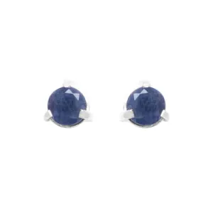 Blue Sapphire Comino Stud Earrings