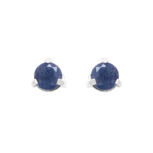 Blue Sapphire Comino Stud Earrings
