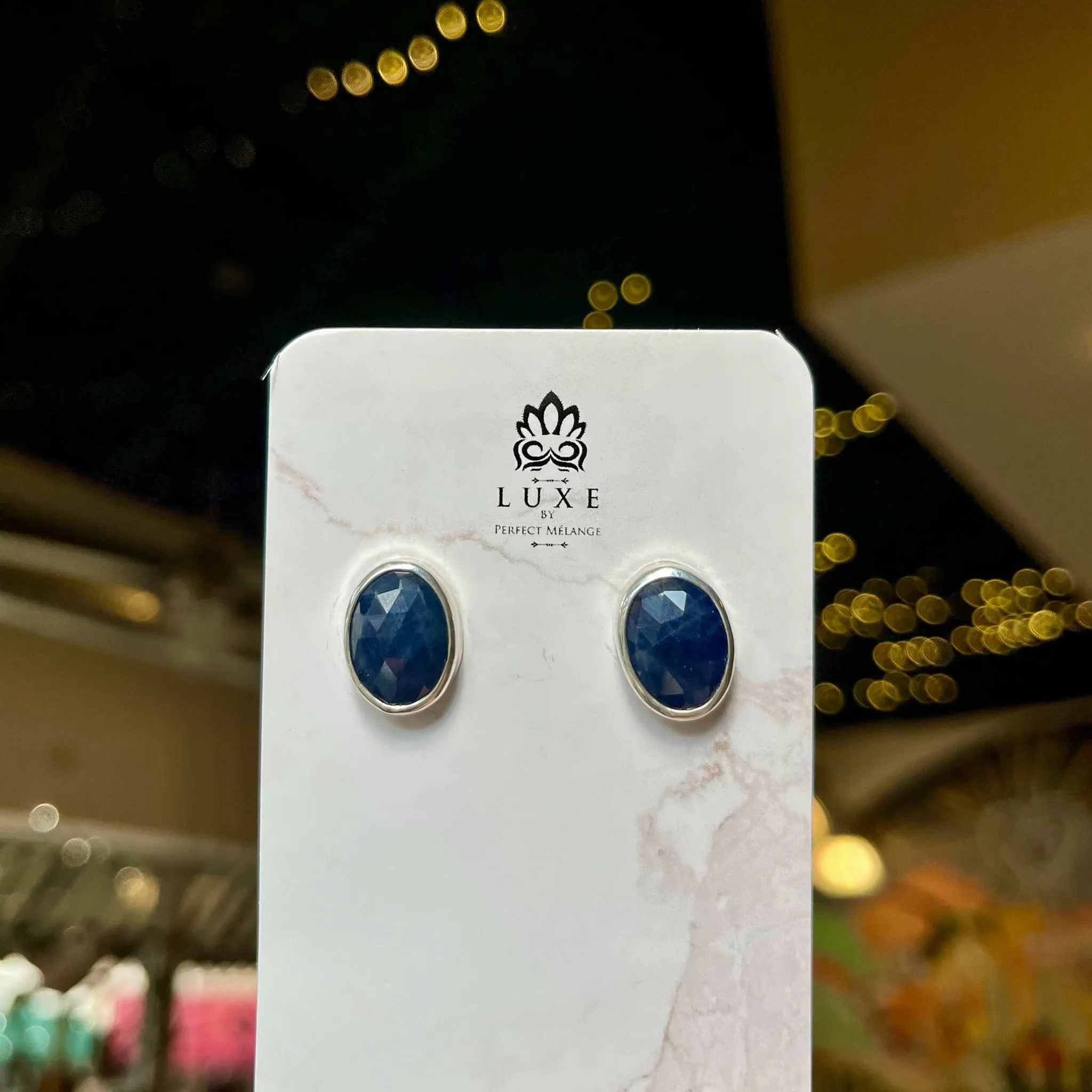 Blue Sapphire Studs