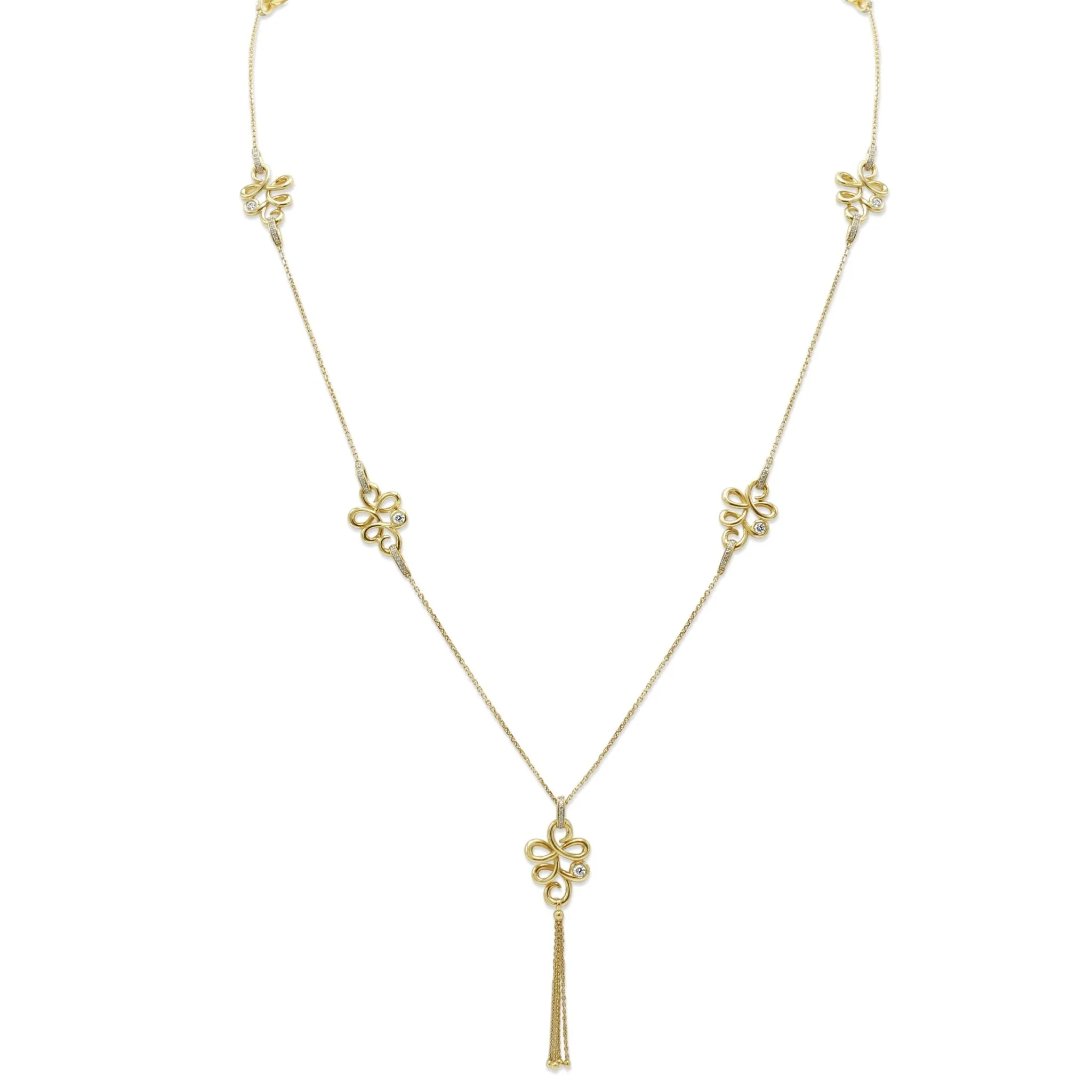 Boodles Antiquities Design Long Necklace - 18ct Yellow Gold