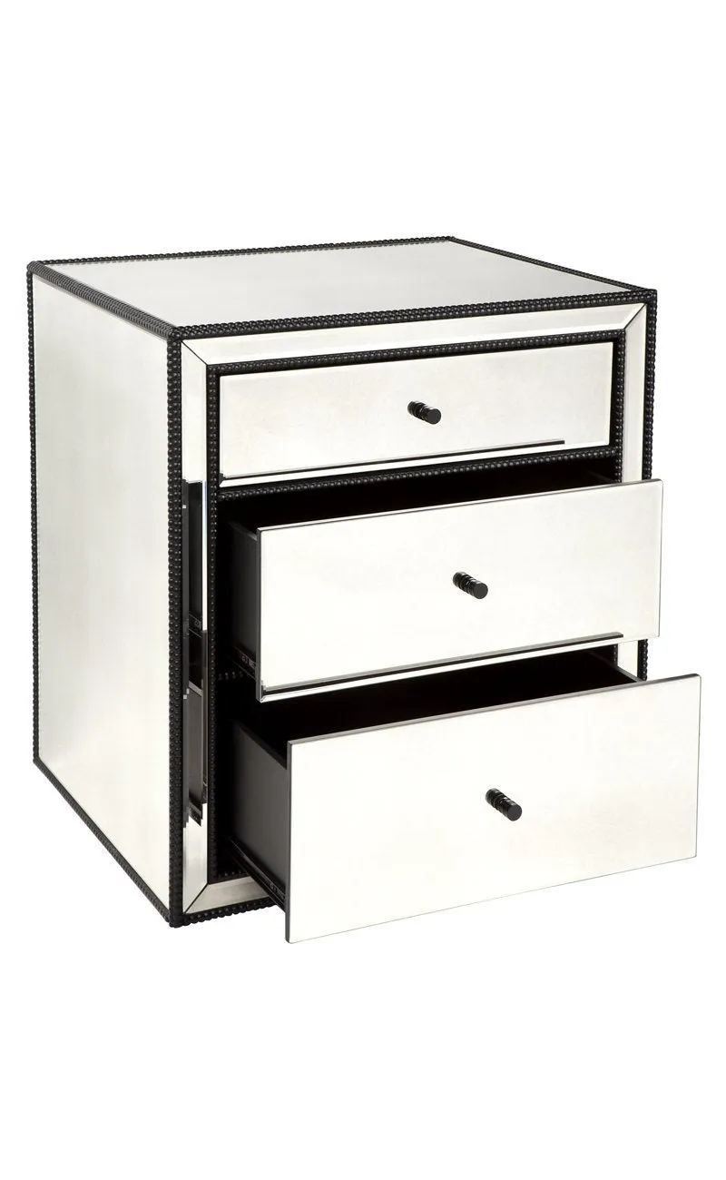 Brentwood 3 Drawer Bedside Table