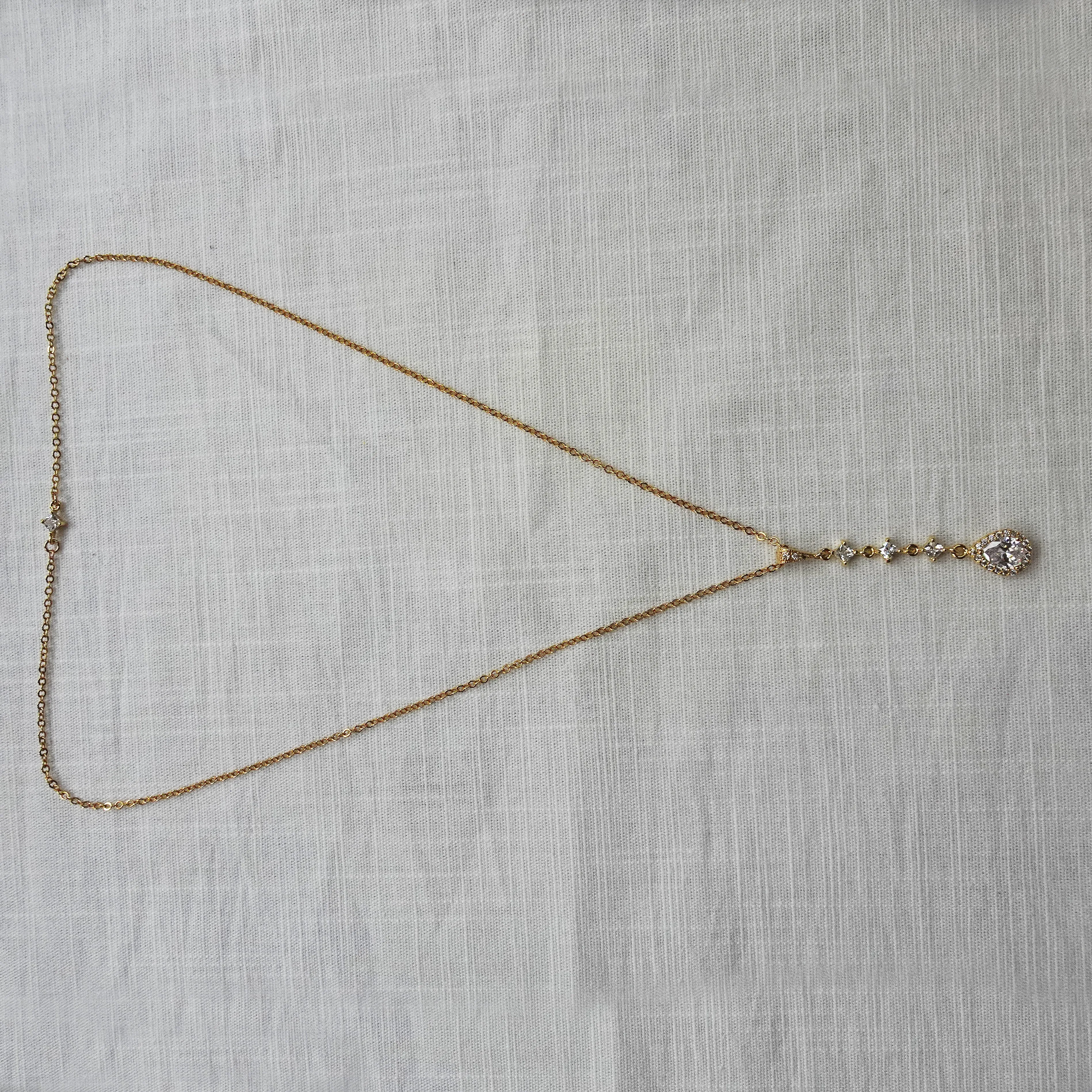 Bridal Back necklace for low back wedding dress