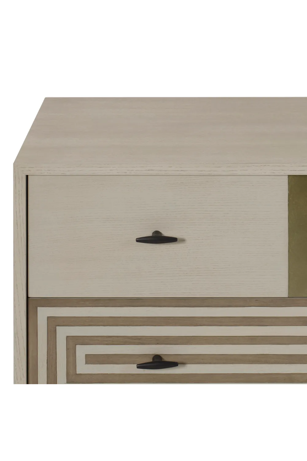 Burnished Brass Three Drawer Chest | Andrew Martin Maria