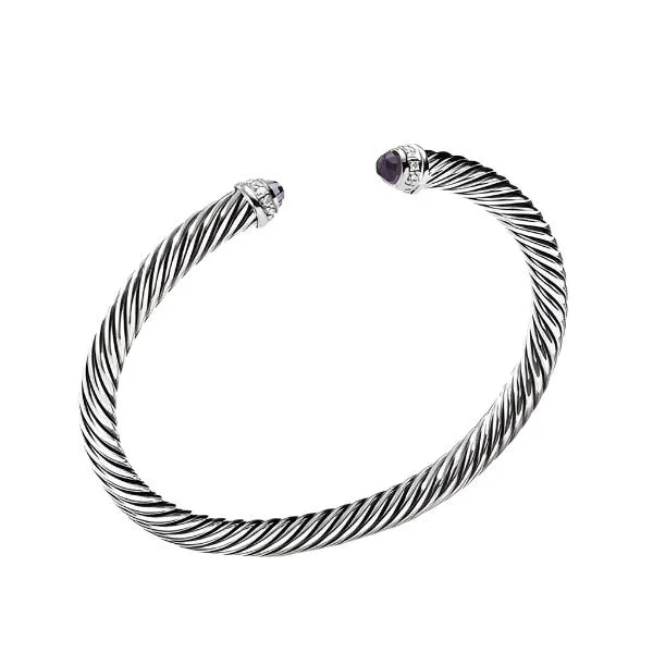 Cable Classics Bracelet with Amethyst and Diamonds