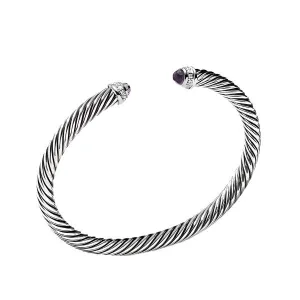 Cable Classics Bracelet with Amethyst and Diamonds