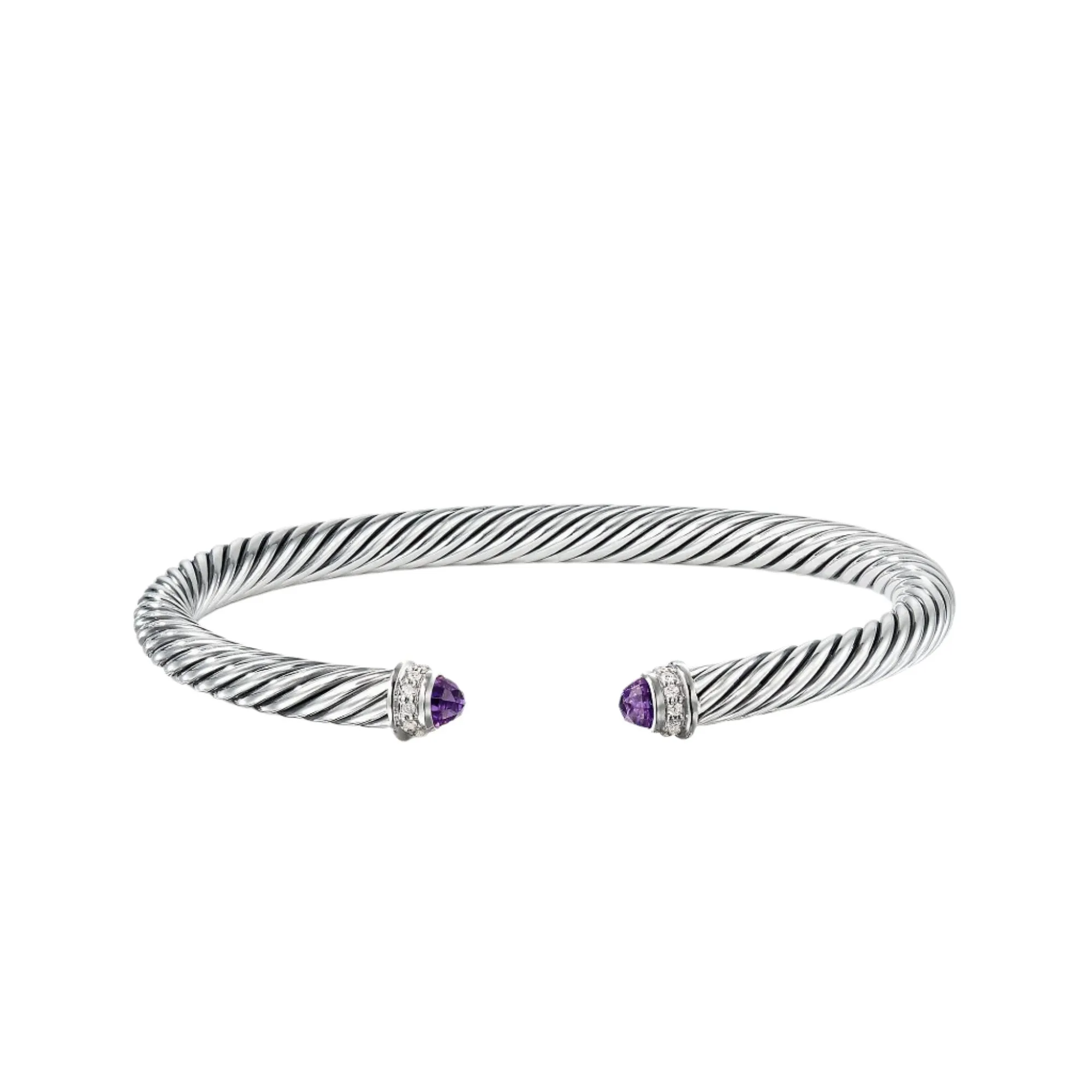 Cable Classics Bracelet with Amethyst and Diamonds