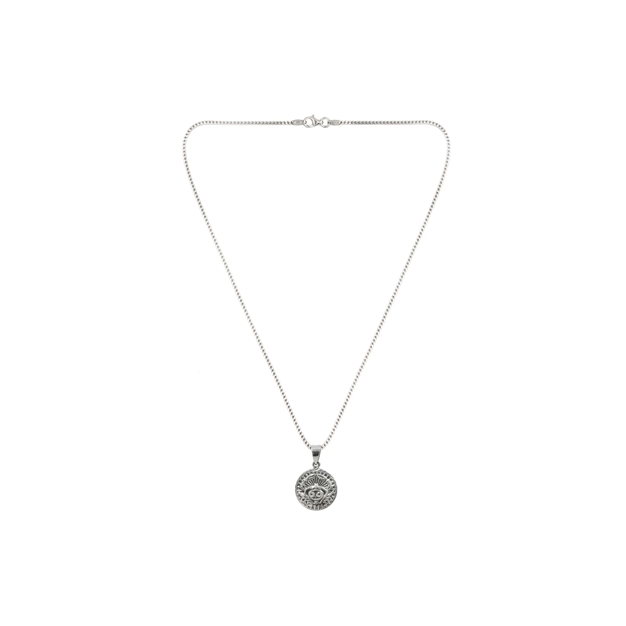 Cancer Sterling Silver Necklace