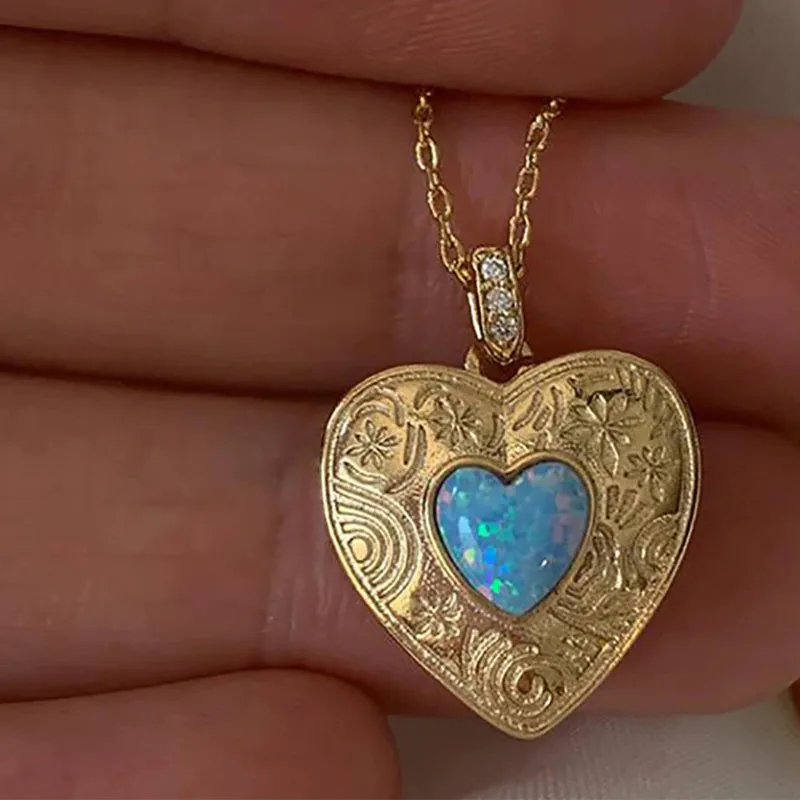 Classic and Romantic Love Heart Charm Necklaces