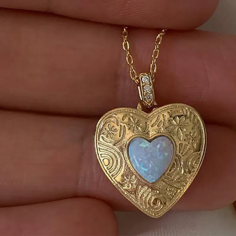 Classic and Romantic Love Heart Charm Necklaces