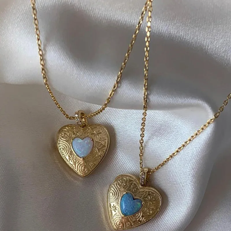 Classic and Romantic Love Heart Charm Necklaces