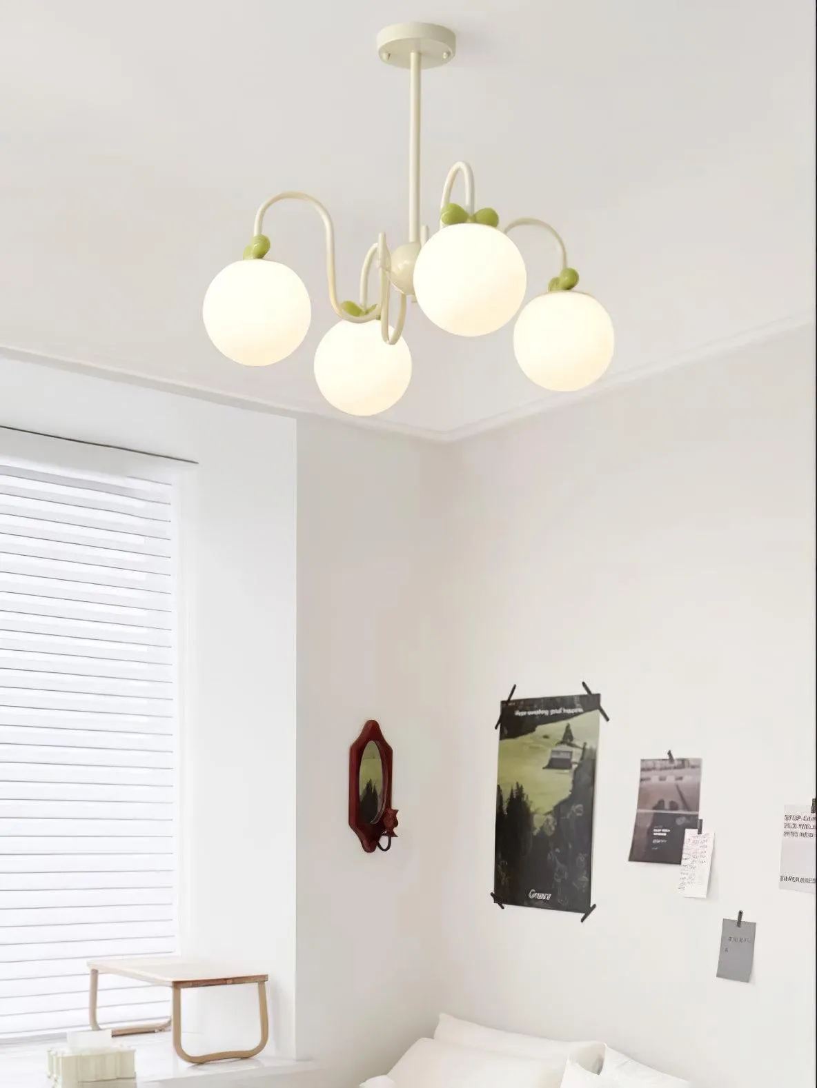 Cream Cherry Chandelier