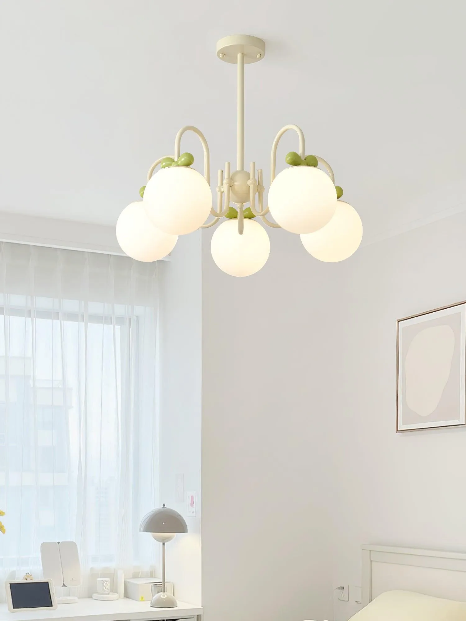 Cream Cherry Chandelier