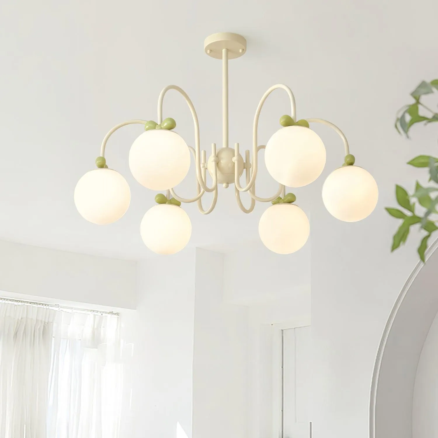 Cream Cherry Chandelier