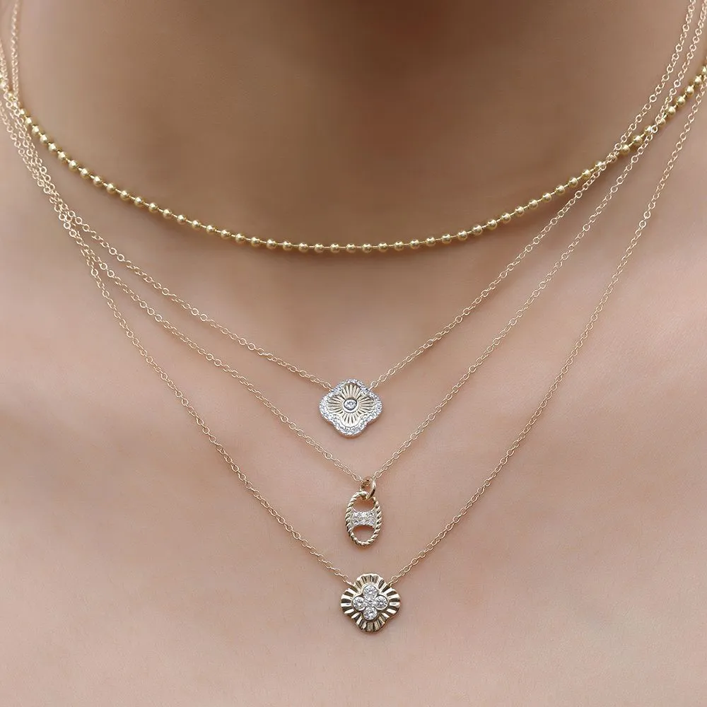 Diamond Clover Necklace