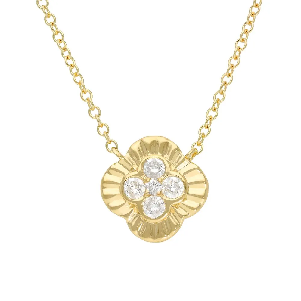 Diamond Clover Necklace