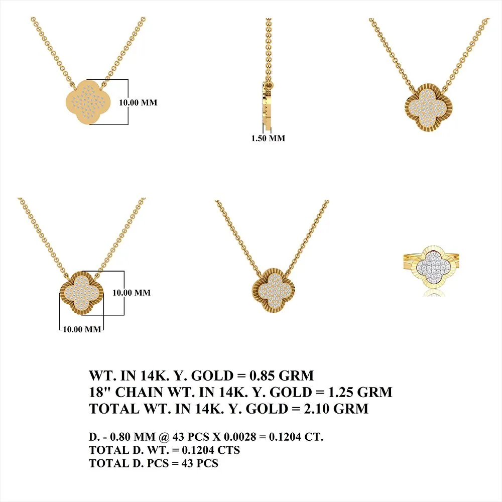 Diamond Clover Necklace