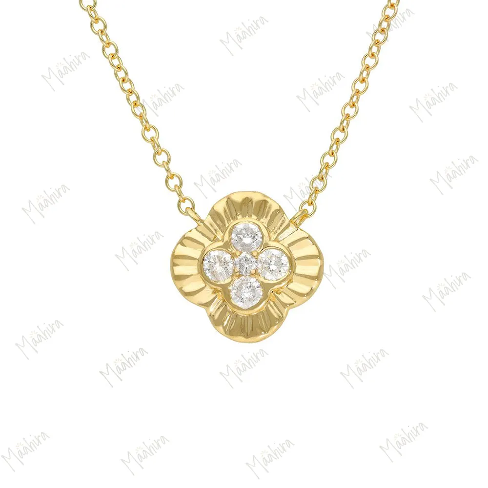 Diamond Clover Necklace