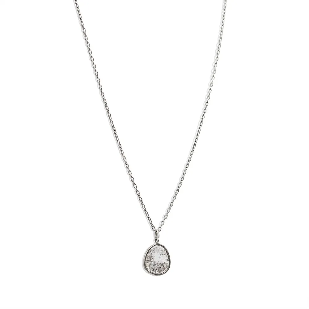 diamond slice necklace