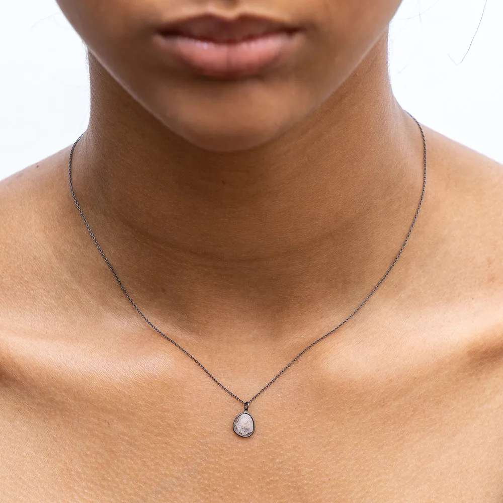 diamond slice necklace